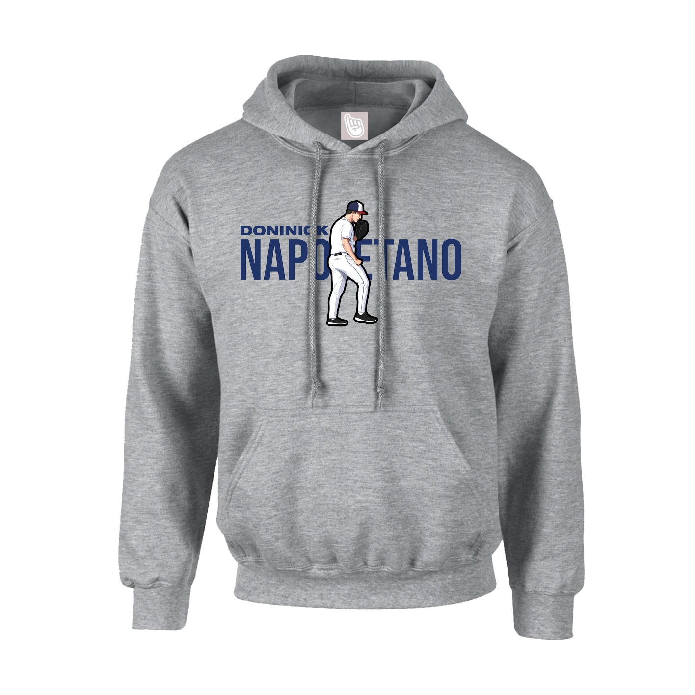 Hoodie — Player Name in Grey