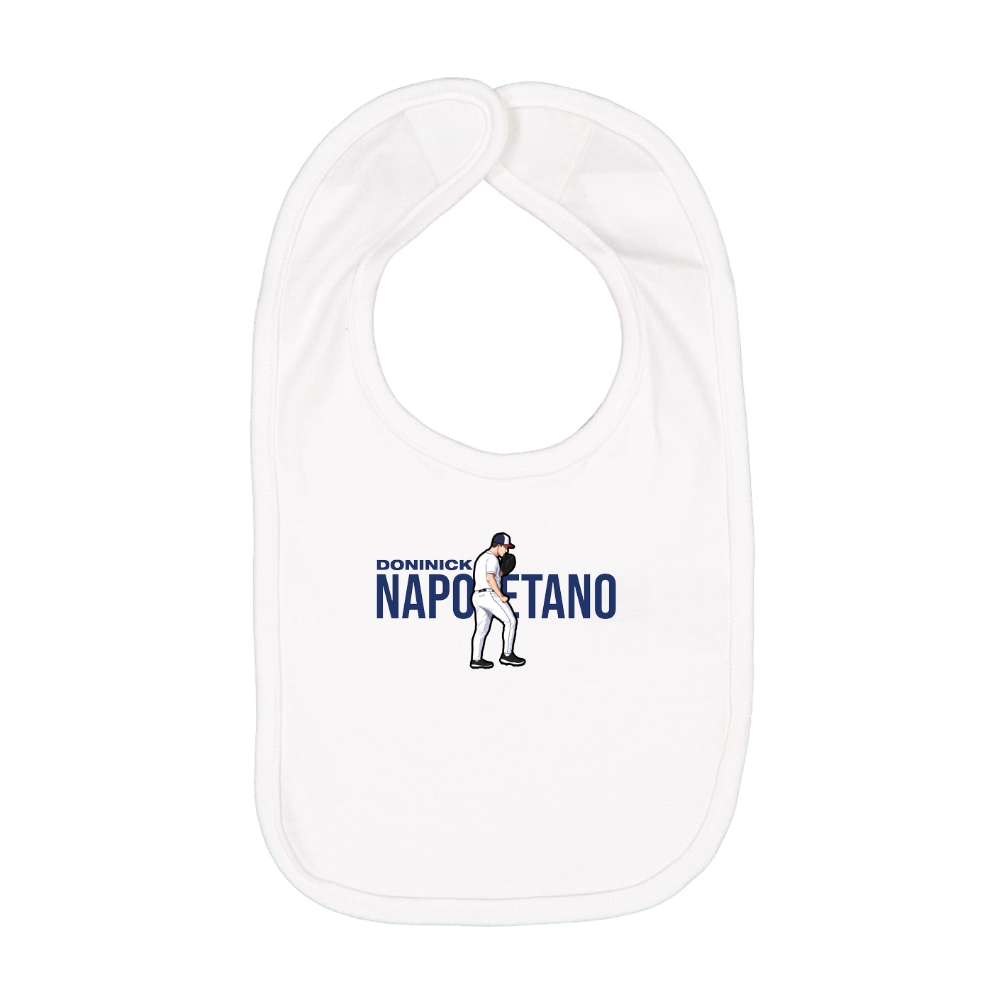 Infant Bib — Player Name in White