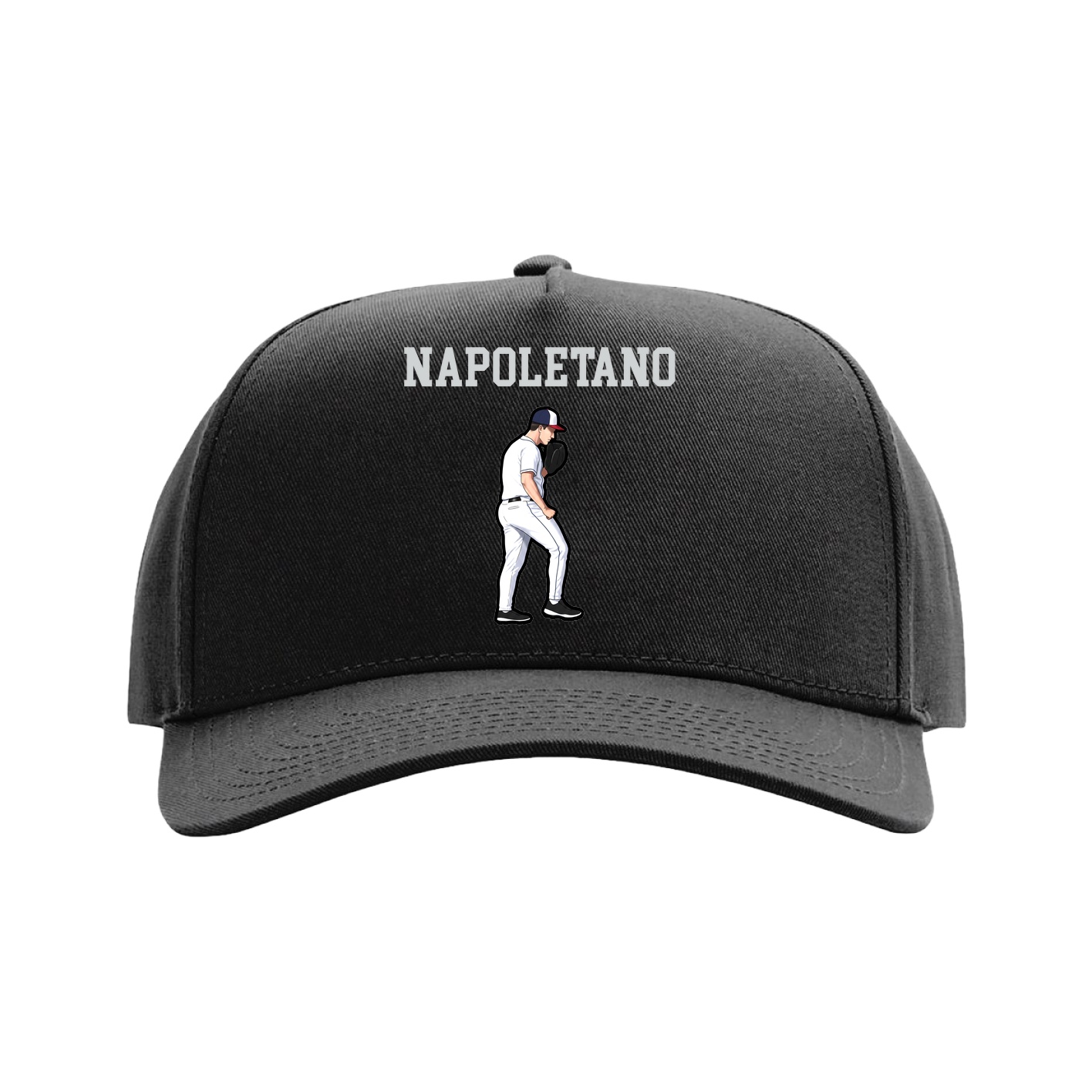 Full Fabric Five-Panel Champ Cap — Shirsey in Black