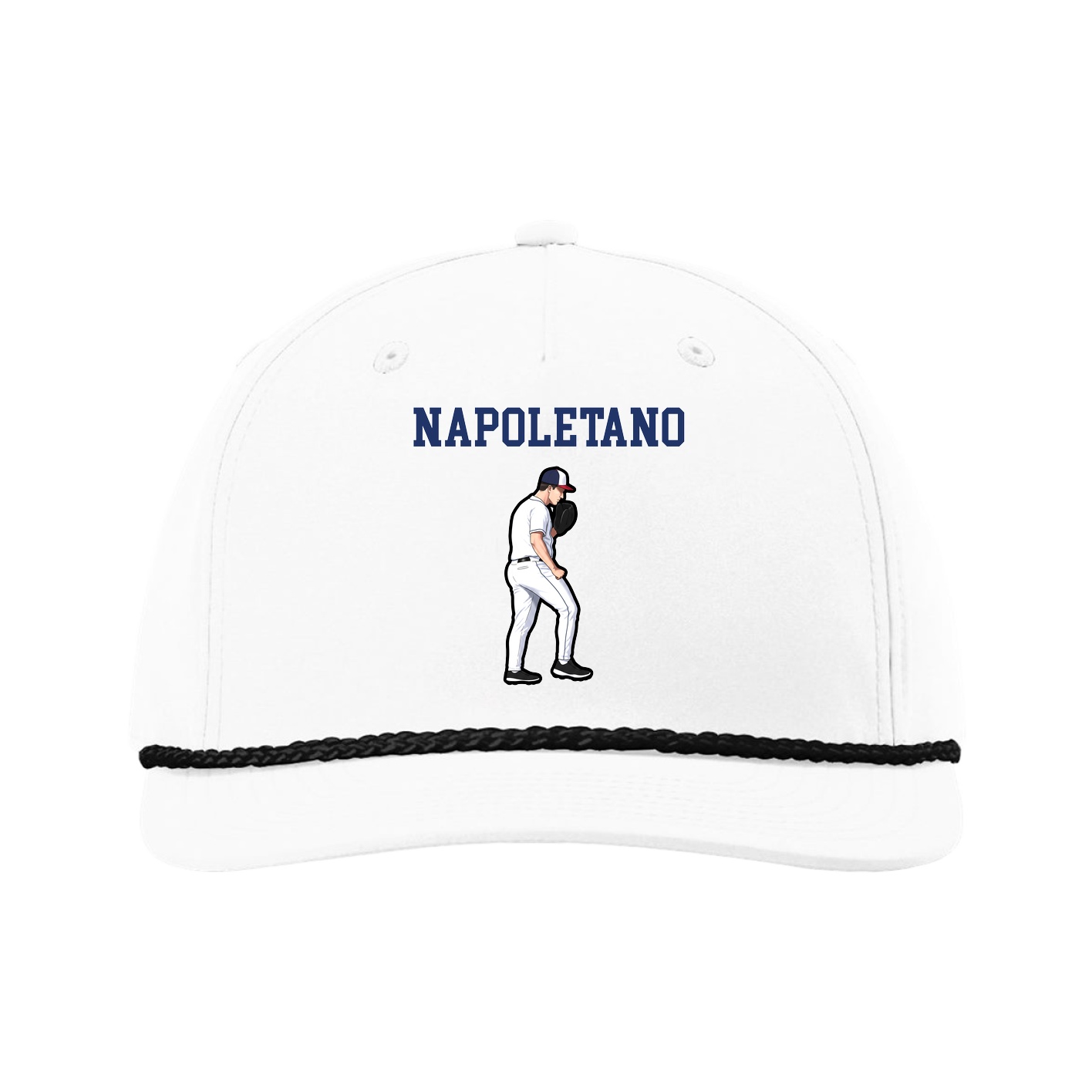 Five-Panel Classic Rope Cap — Shirsey in White