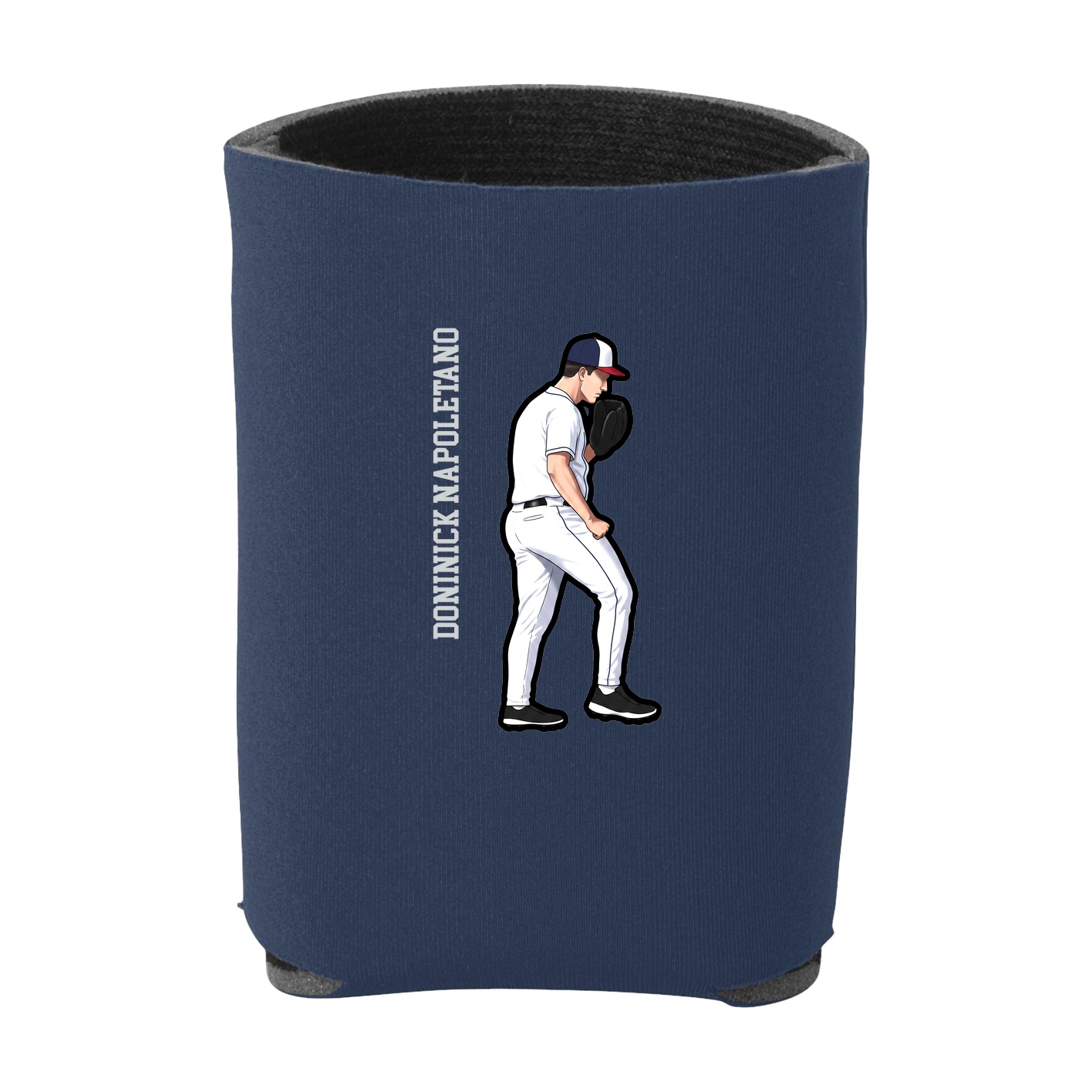Can Holder — Name Vertical in Navy