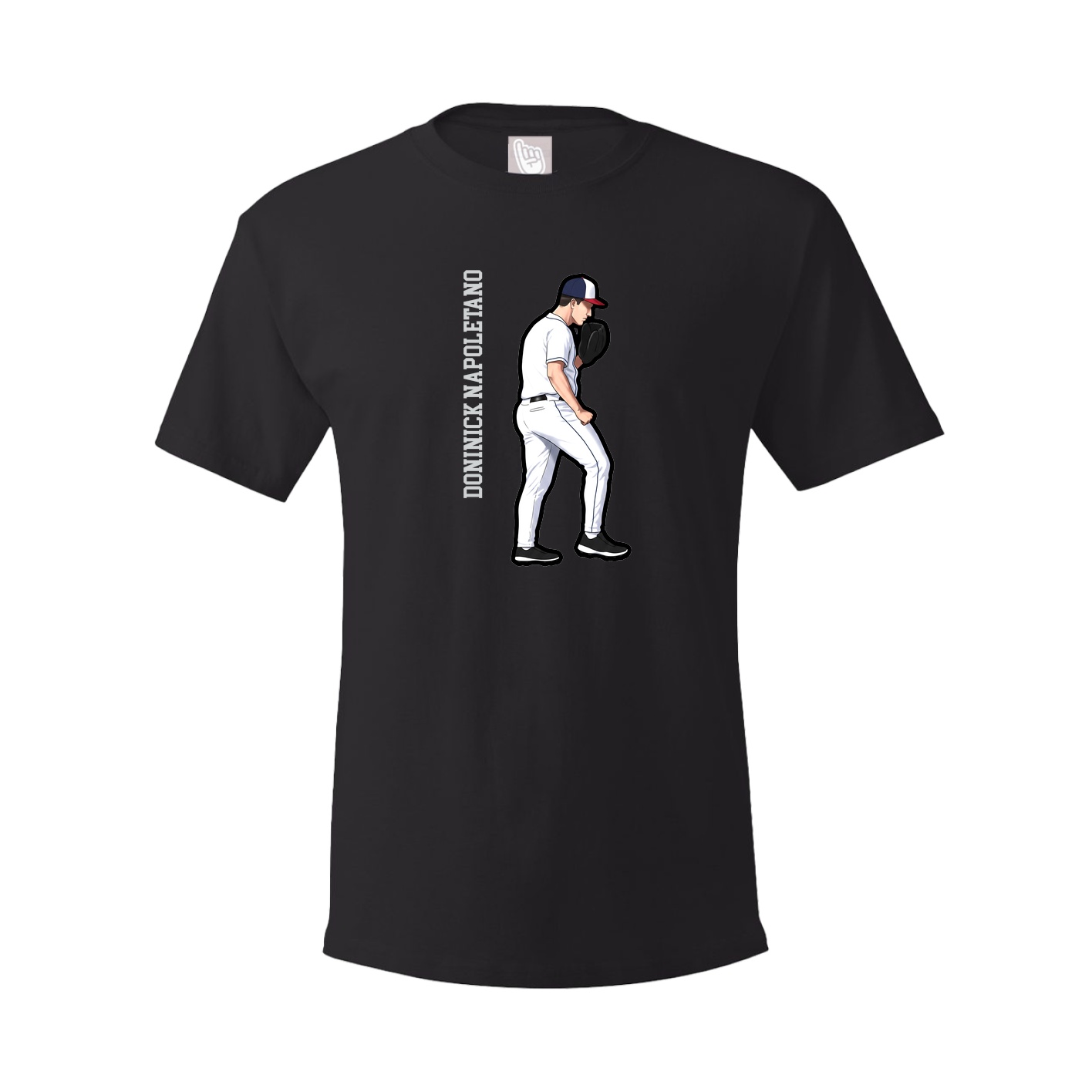 Tee — Name Vertical in Black