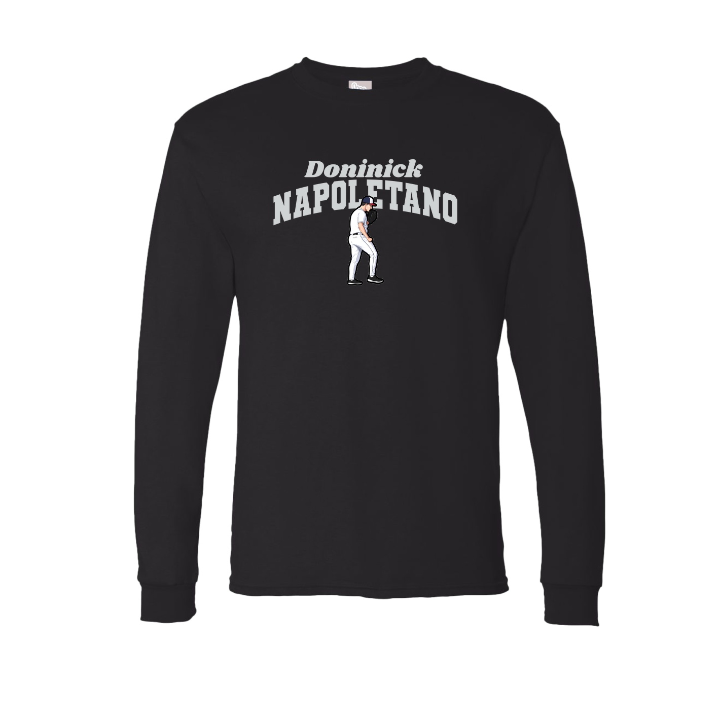 Long Sleeve Tee — Signature Arch in Black