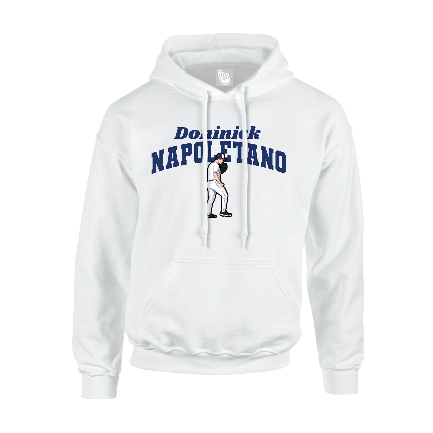 Youth Hoodie — Signature Arch in White