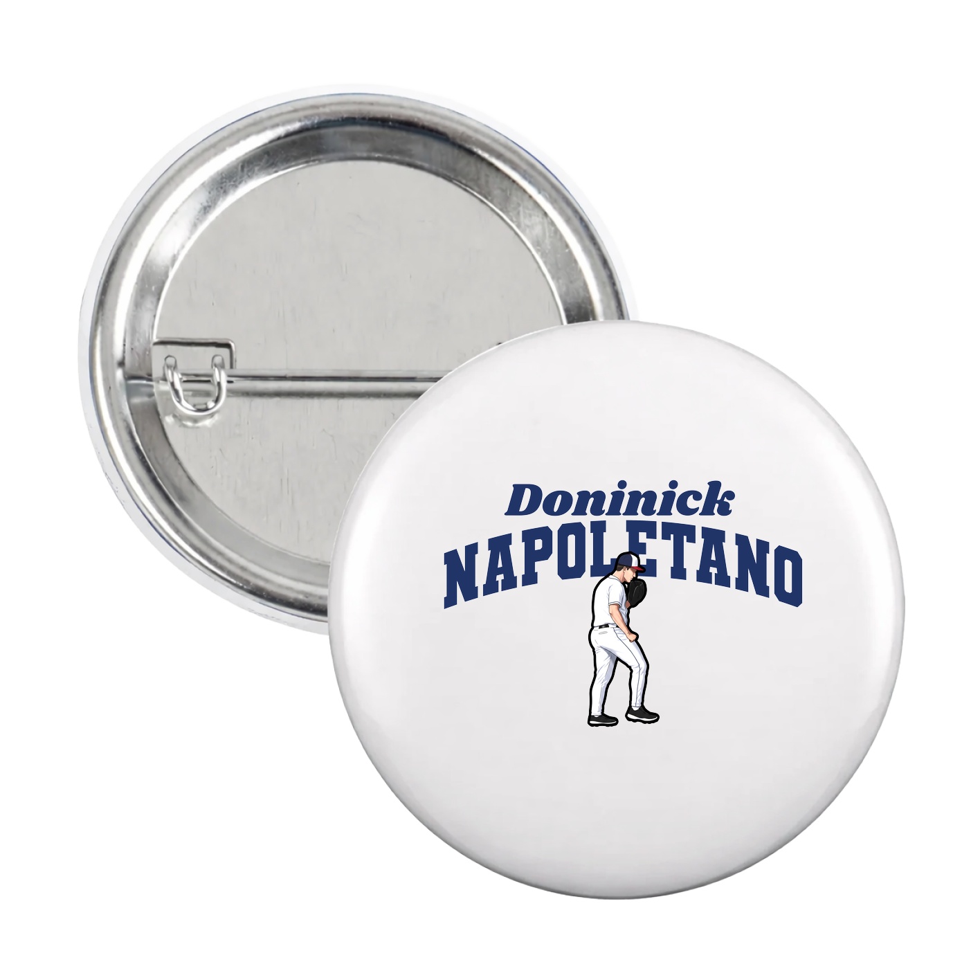 Game Day Button — Signature Arch in White