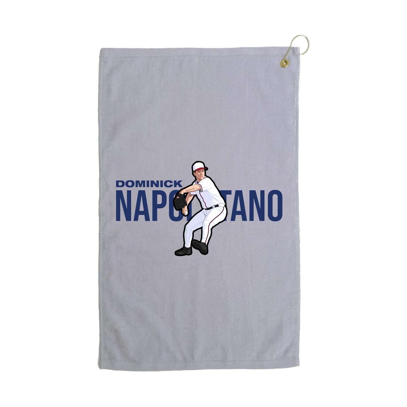 Golf Towel — Player Name in Grey