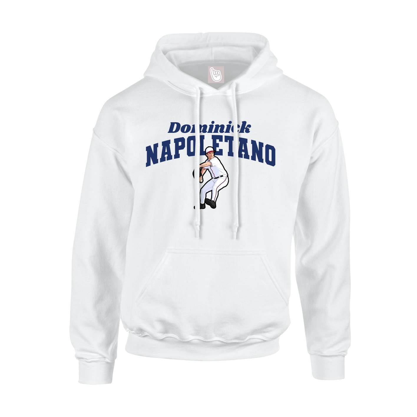 Youth Hoodie — Signature Arch in White