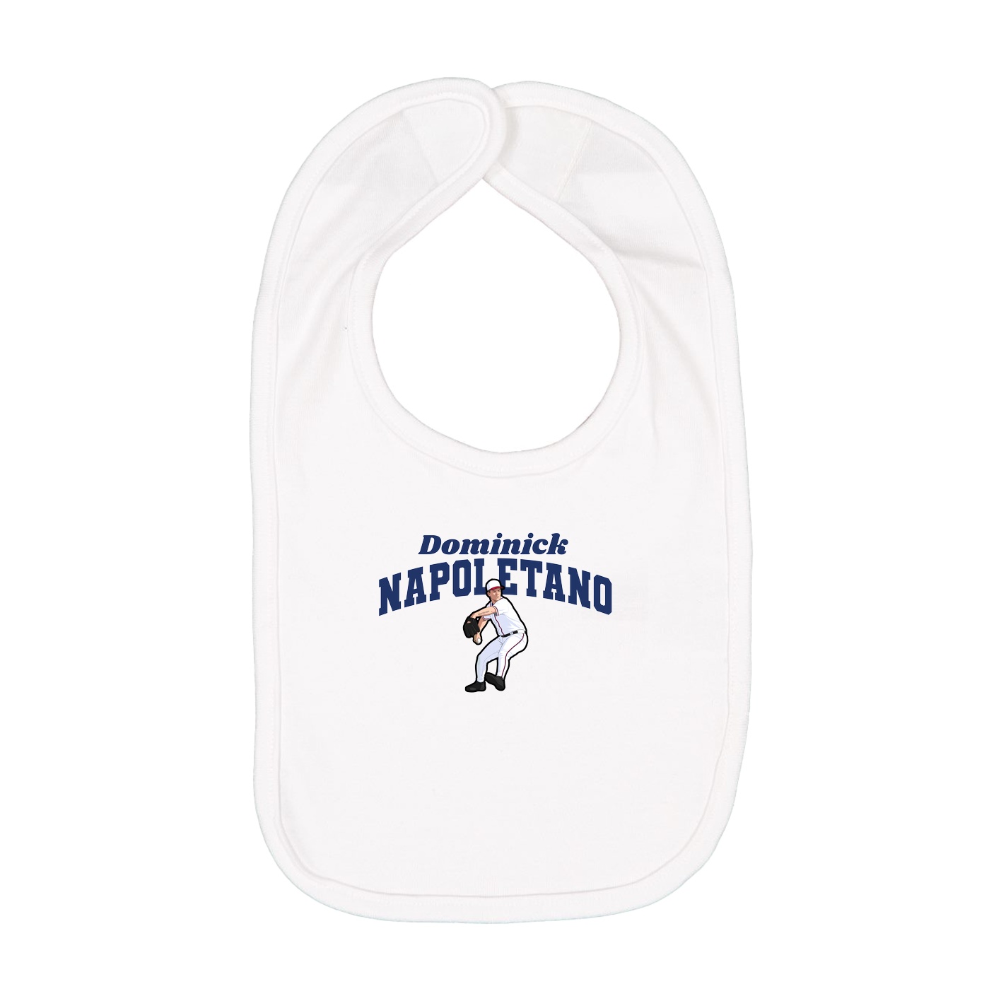 Infant Bib — Signature Arch in White