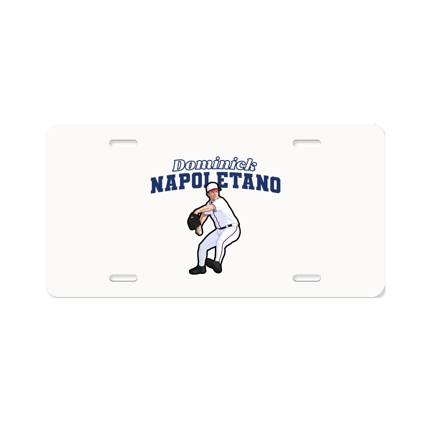 License Plate — Name Arch in Classic