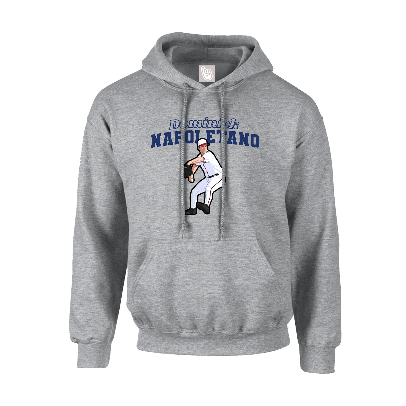 Youth Hoodie — Name Arch in Grey