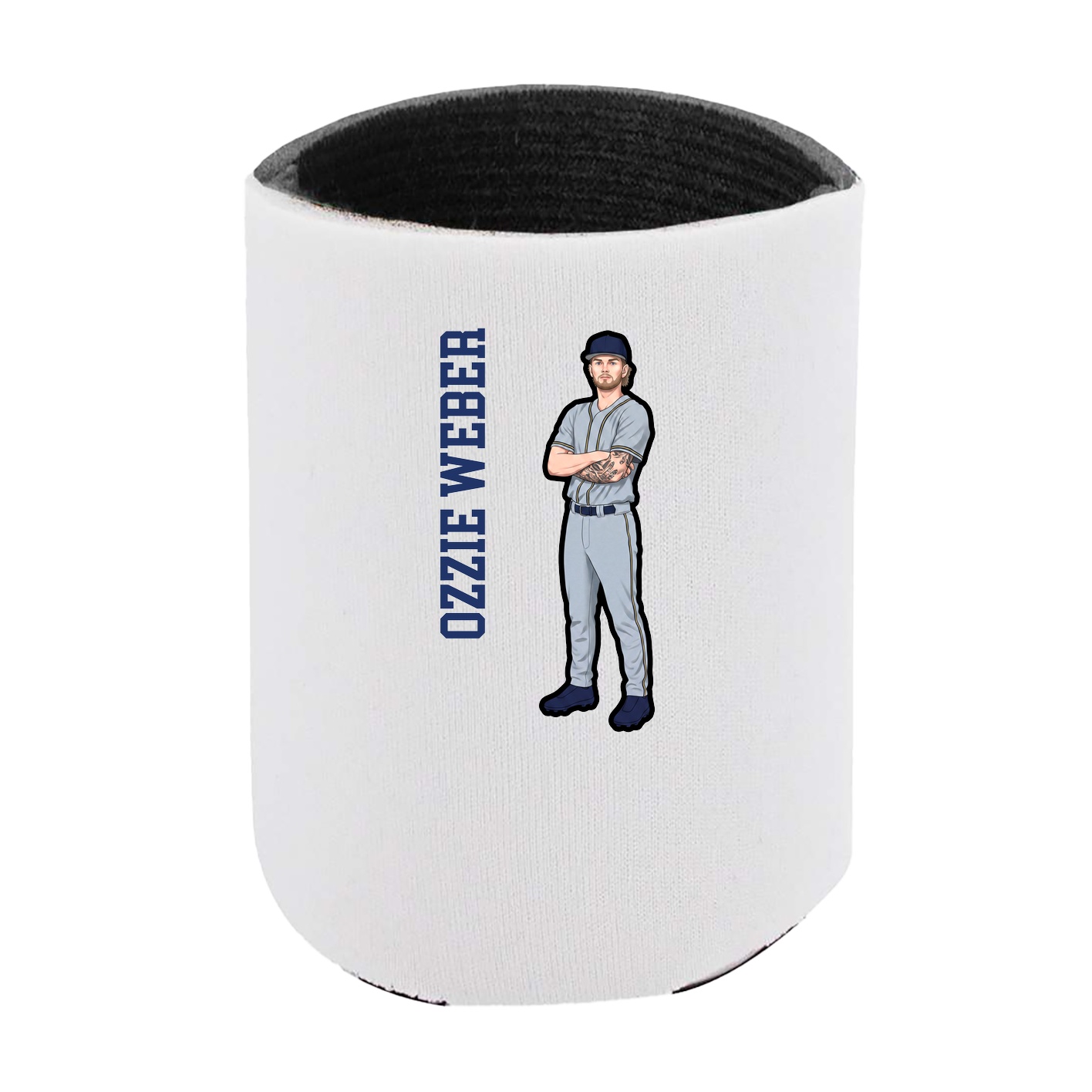 Can Holder — Name Vertical in White
