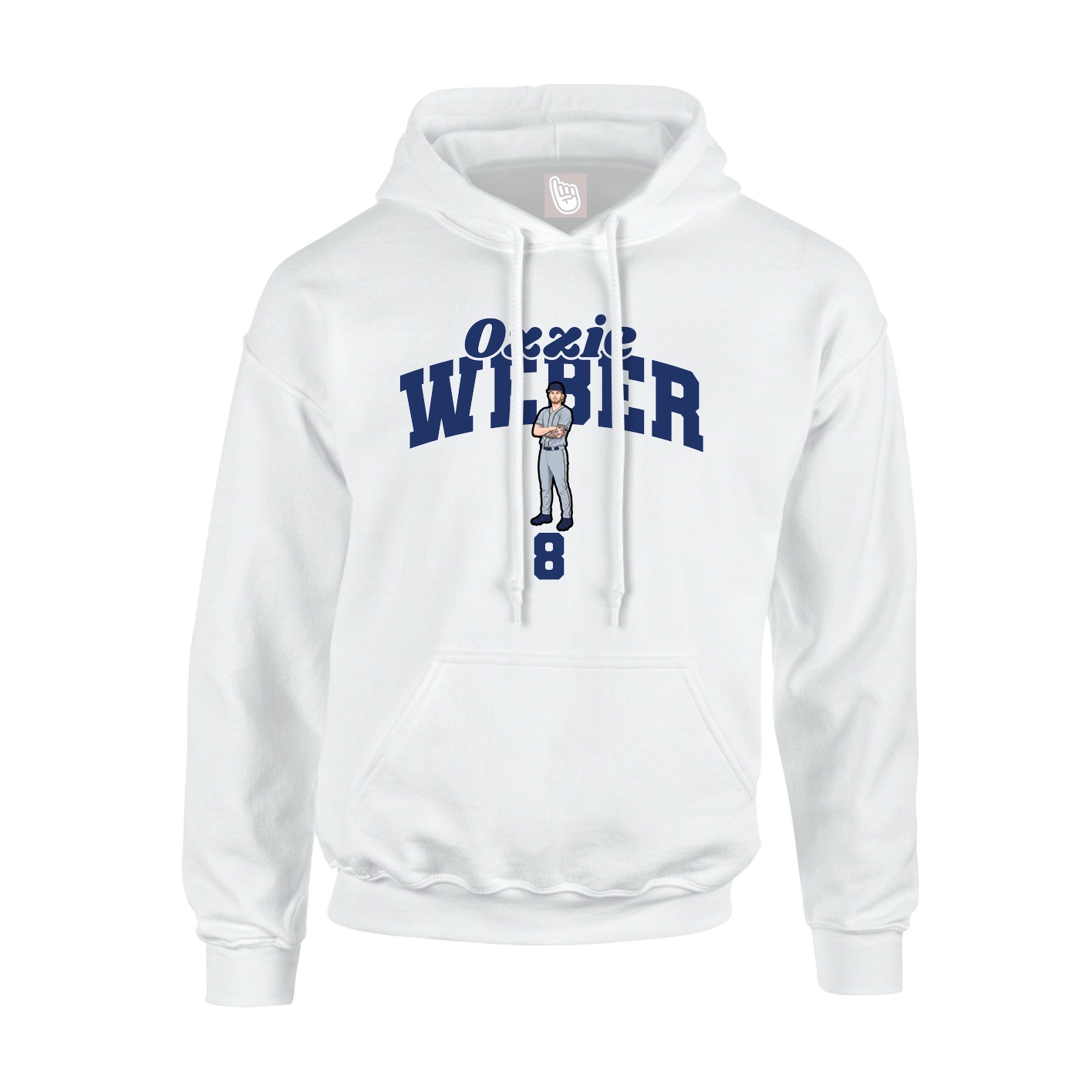 Hoodie — Signature Arch in White