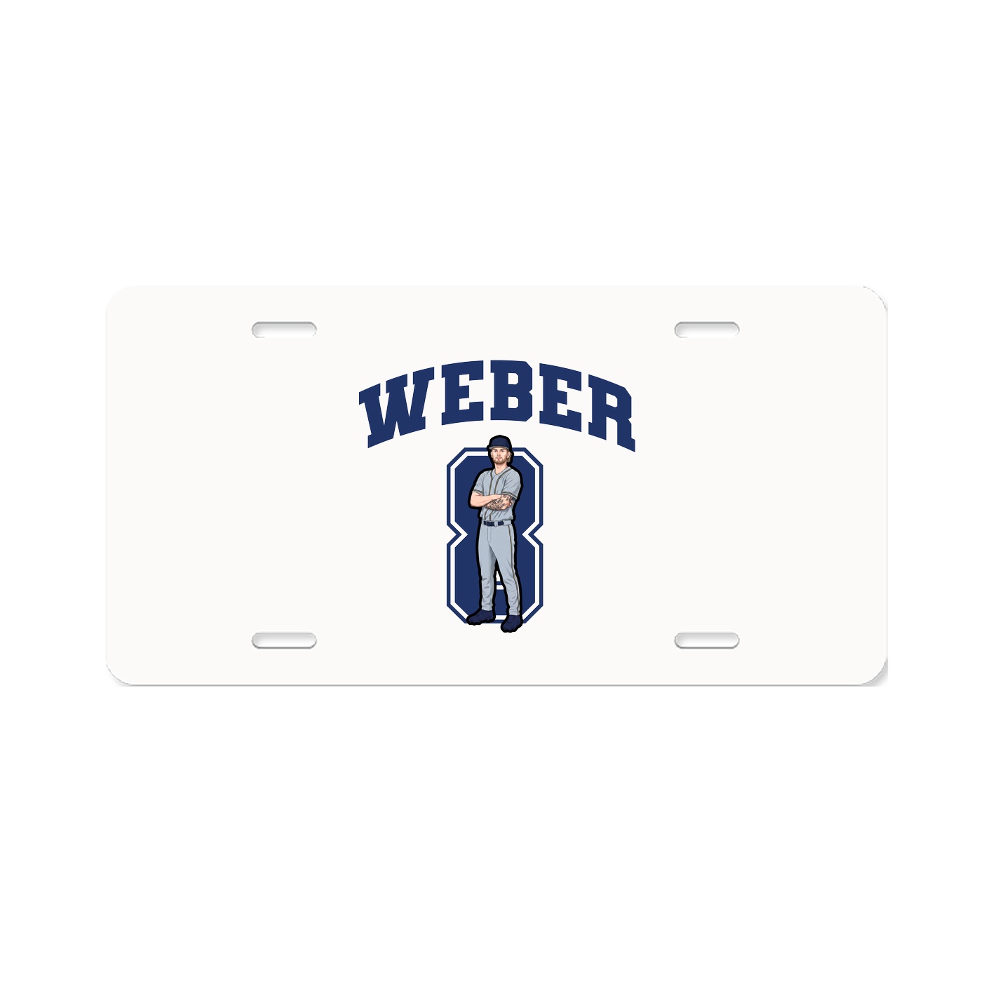 License Plate — Number in Classic