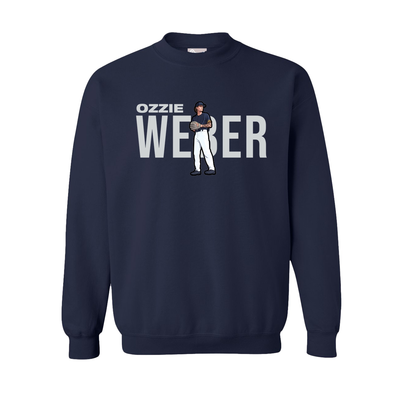 Fleece Crew — Player Name in Navy