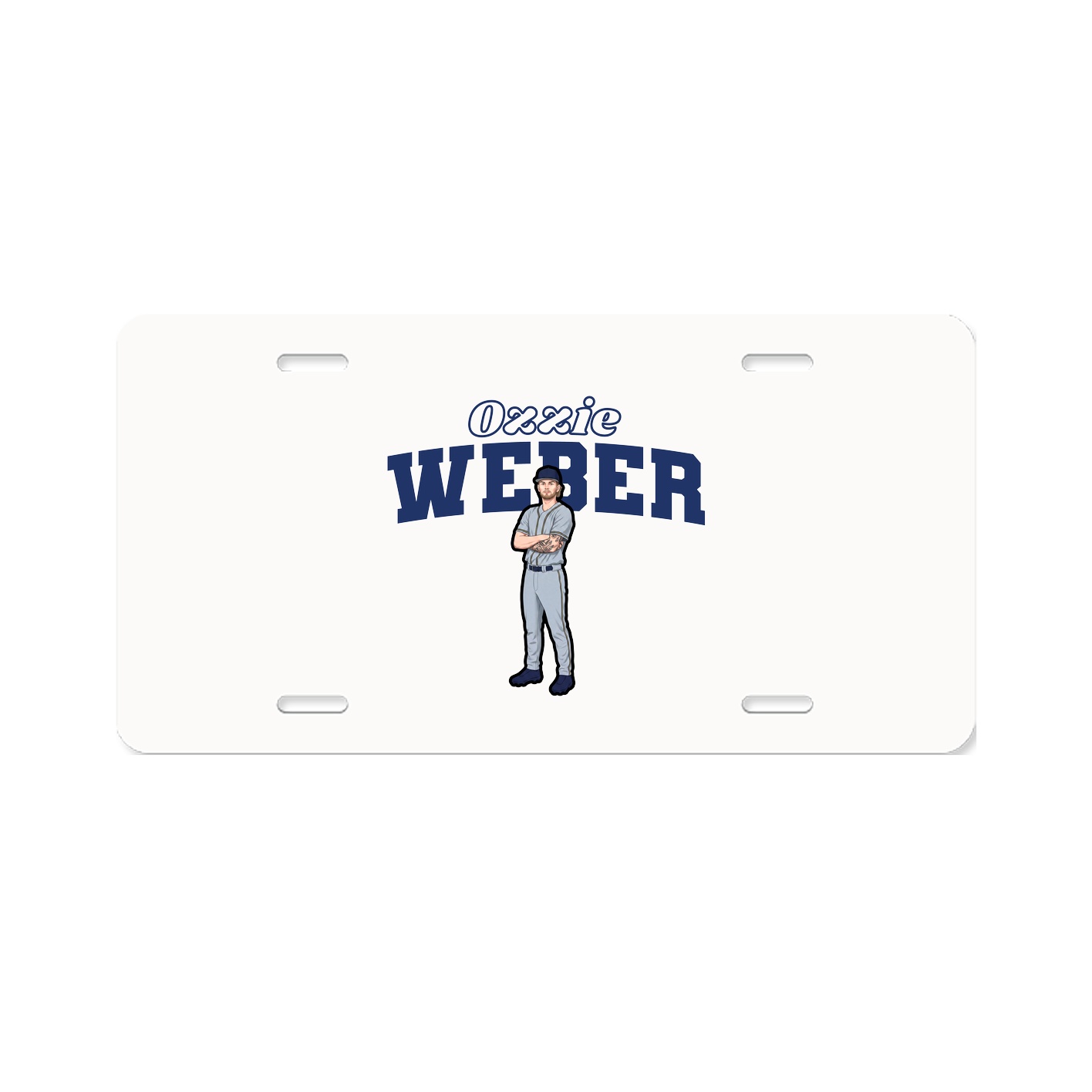 License Plate — Name Arch in Classic
