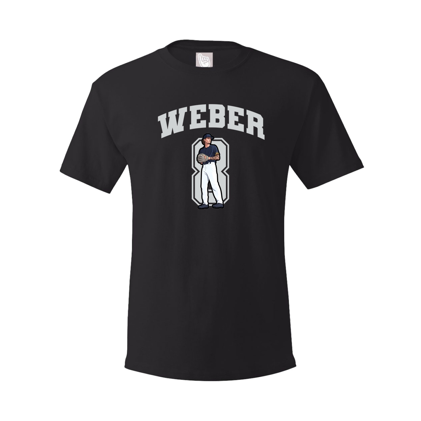 Youth Tee — Number in Black