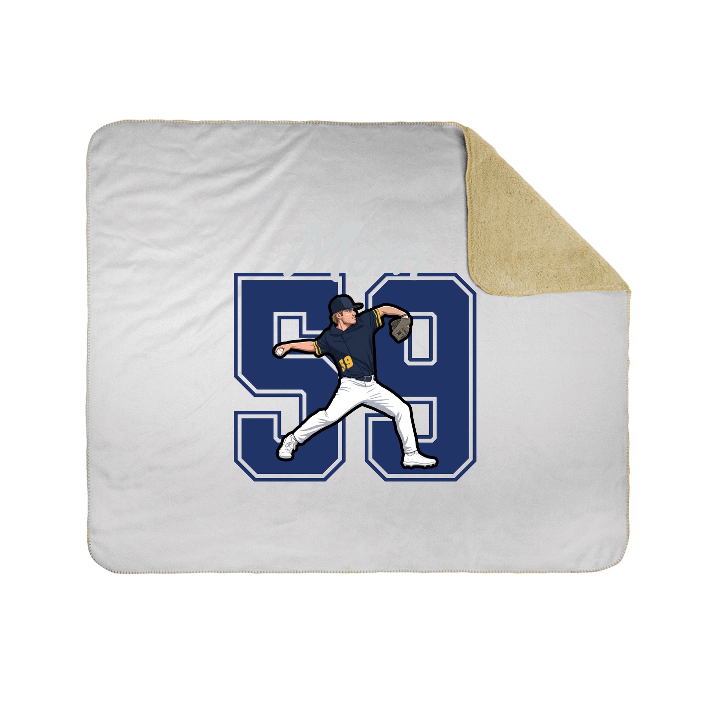 Throw Blanket — Mothers Day Shirsey in White