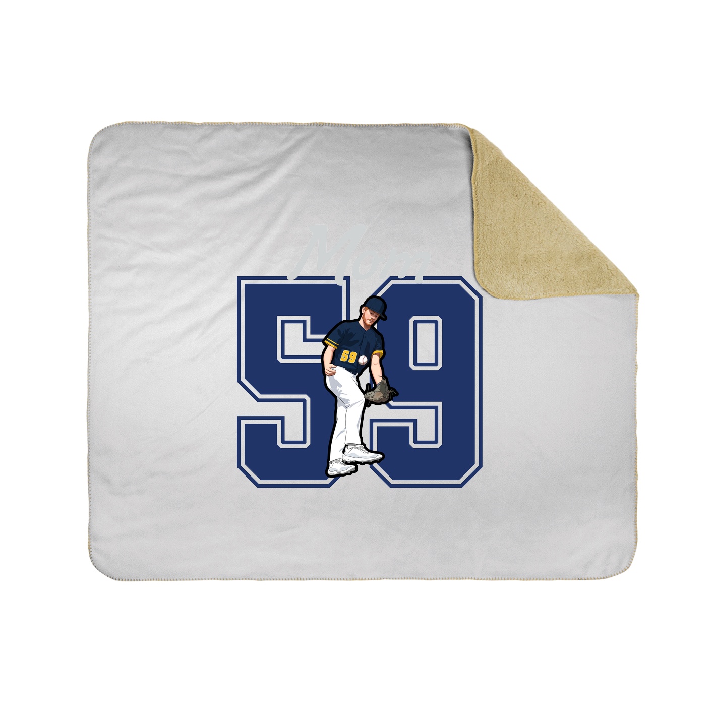 Throw Blanket — Mothers Day Shirsey in White