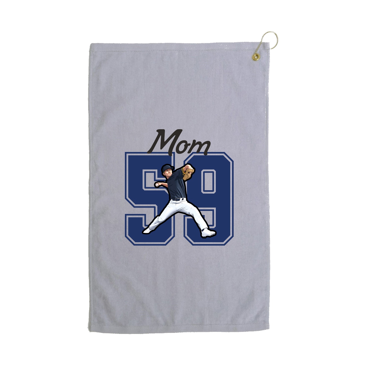 Golf Towel — Mothers Day Shirsey in Grey