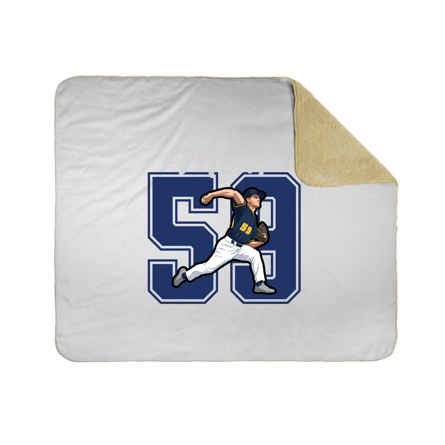 Throw Blanket — Mothers Day Shirsey in White