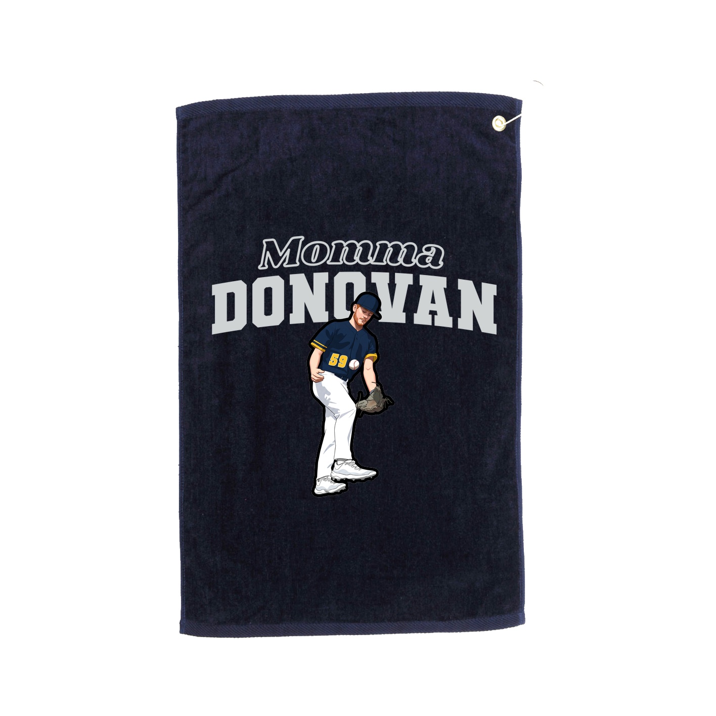 Golf Towel — Mothers Day Block in Navy