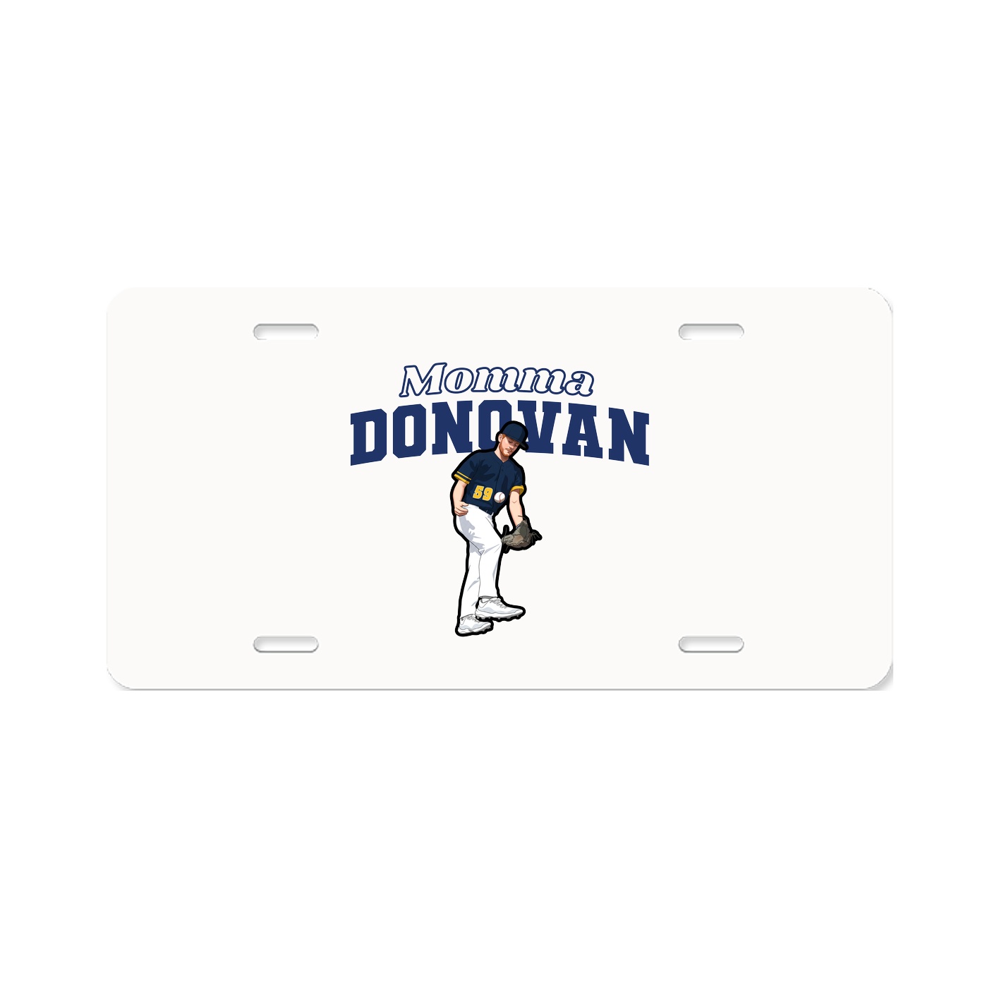 License Plate — Mothers Day Block in Classic