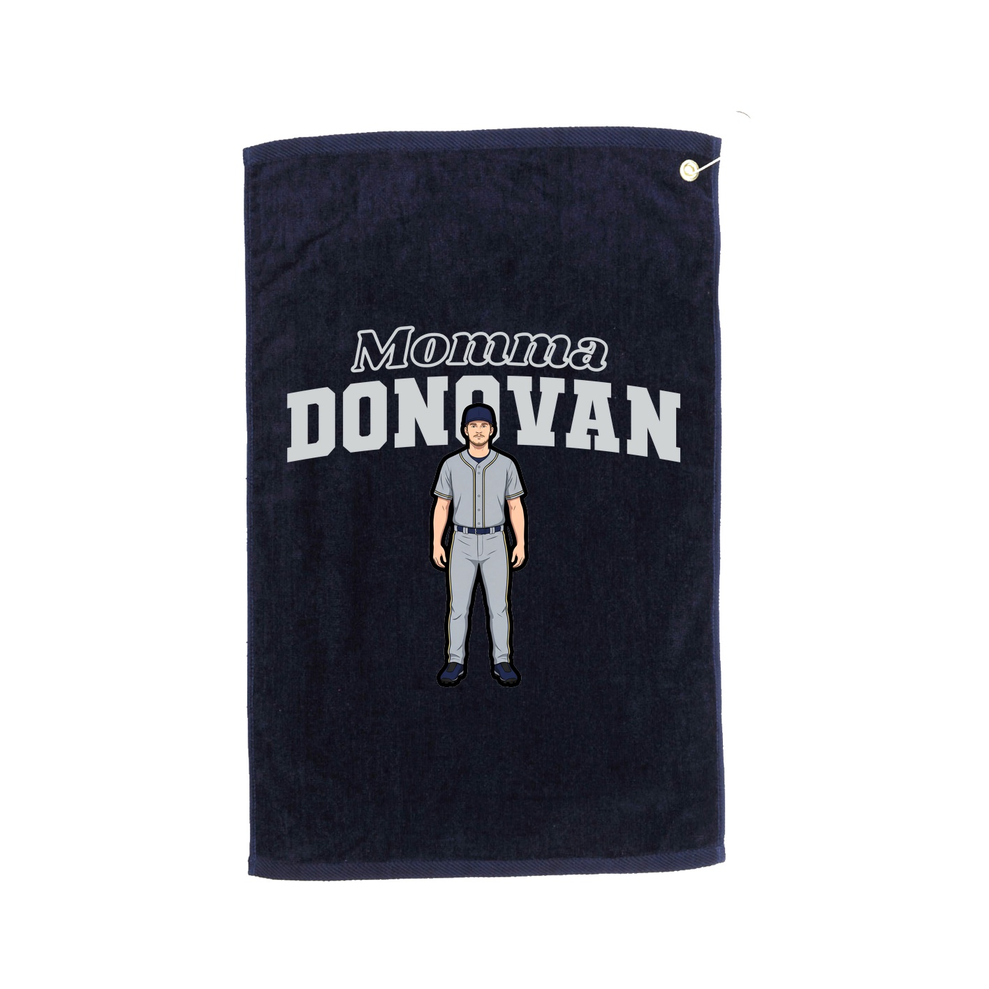 Golf Towel — Mothers Day Block in Navy