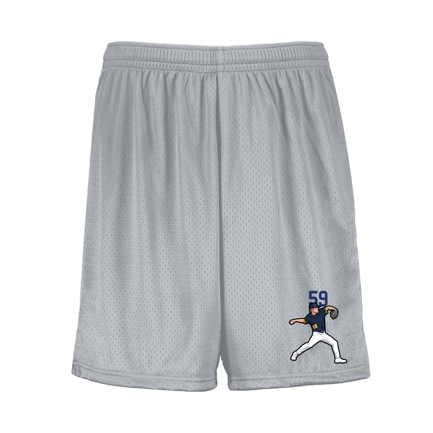 Shorts — Number Top in Silver