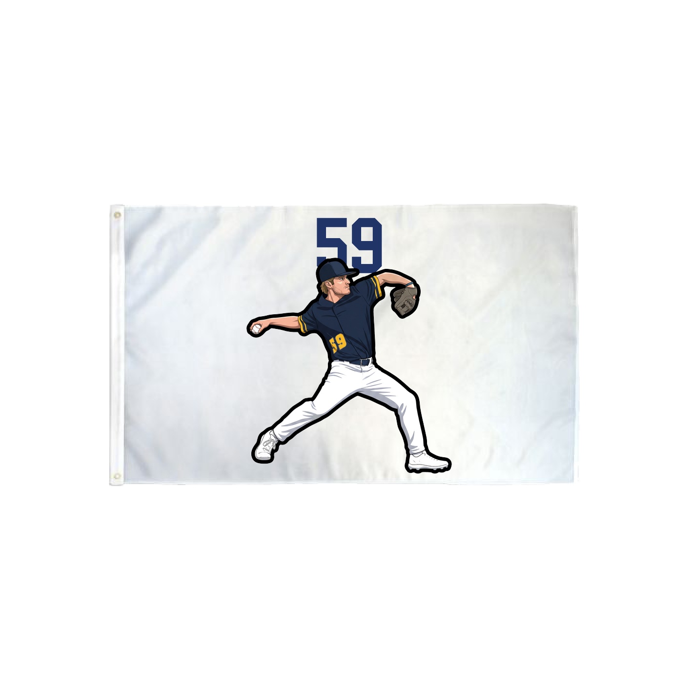 3x5 Flag — Number Top in Classic