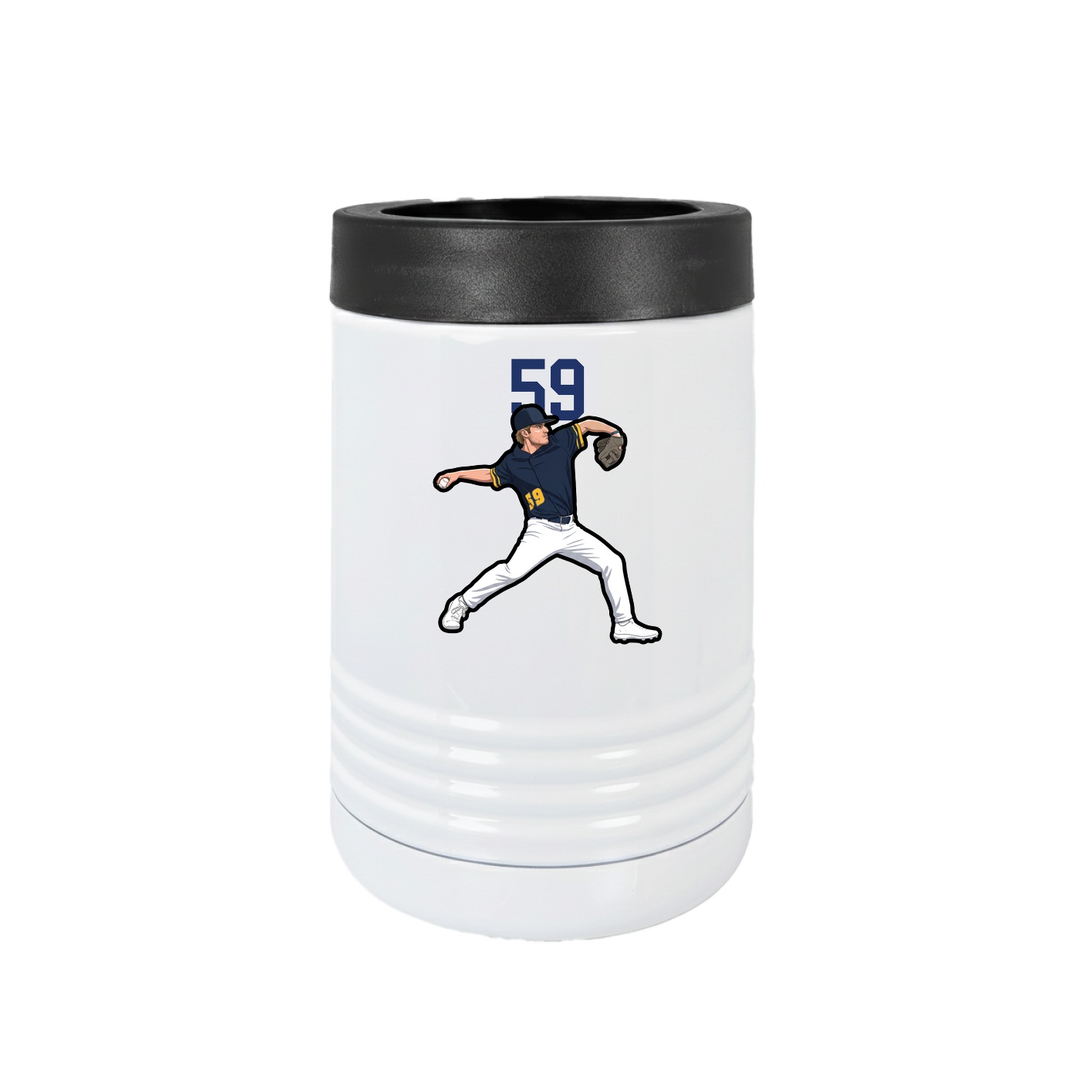 Beverage Holder — Number Top in White
