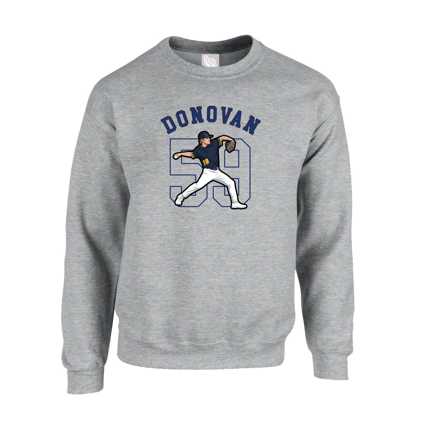 Fleece Crew — Shirsey Arch in Grey