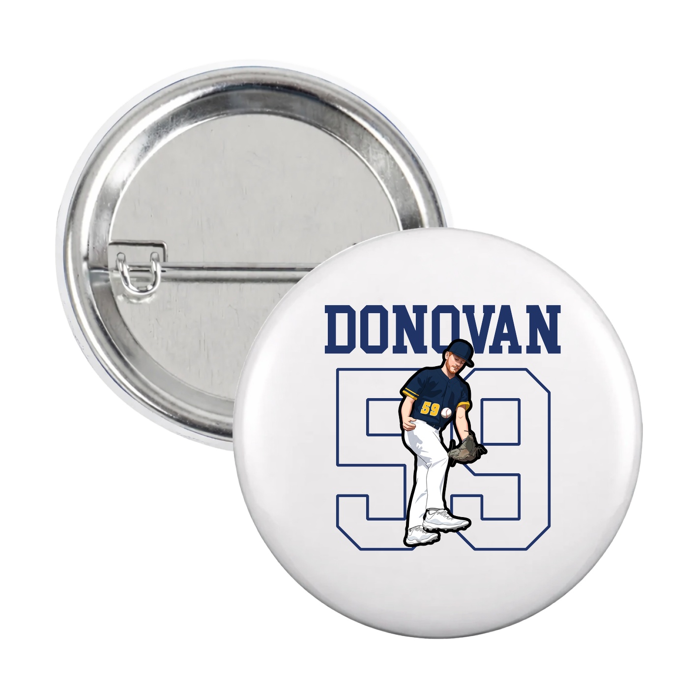 Game Day Button — Shirsey in White