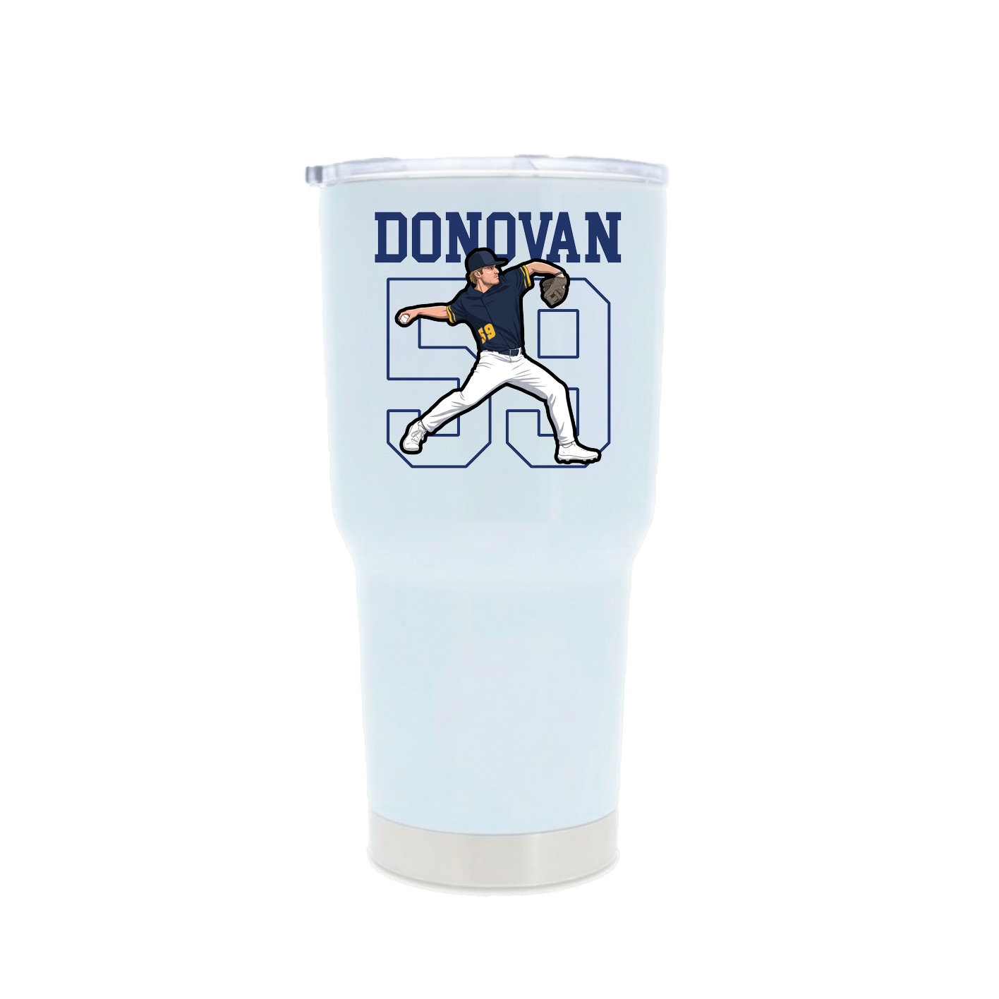 30oz Stainless Steel Tumbler — Shirsey in White