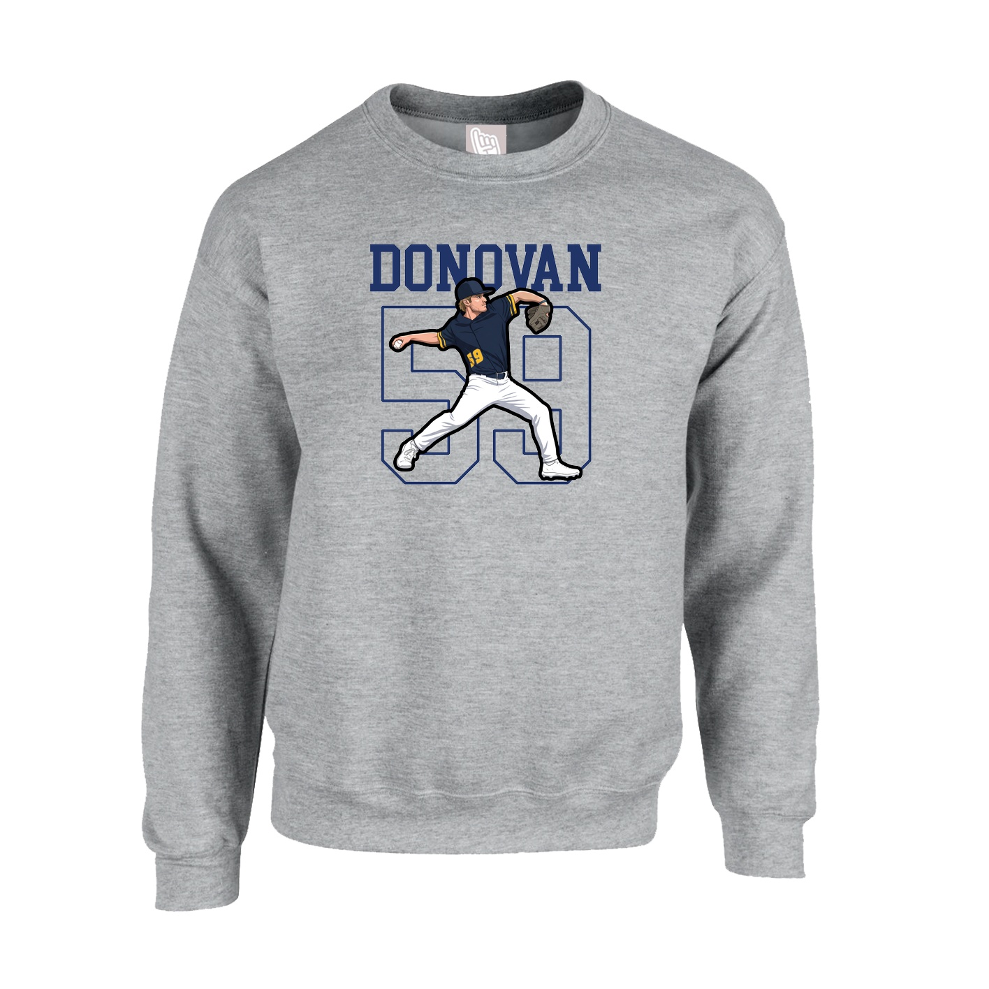 Fleece Crew — Shirsey in Grey