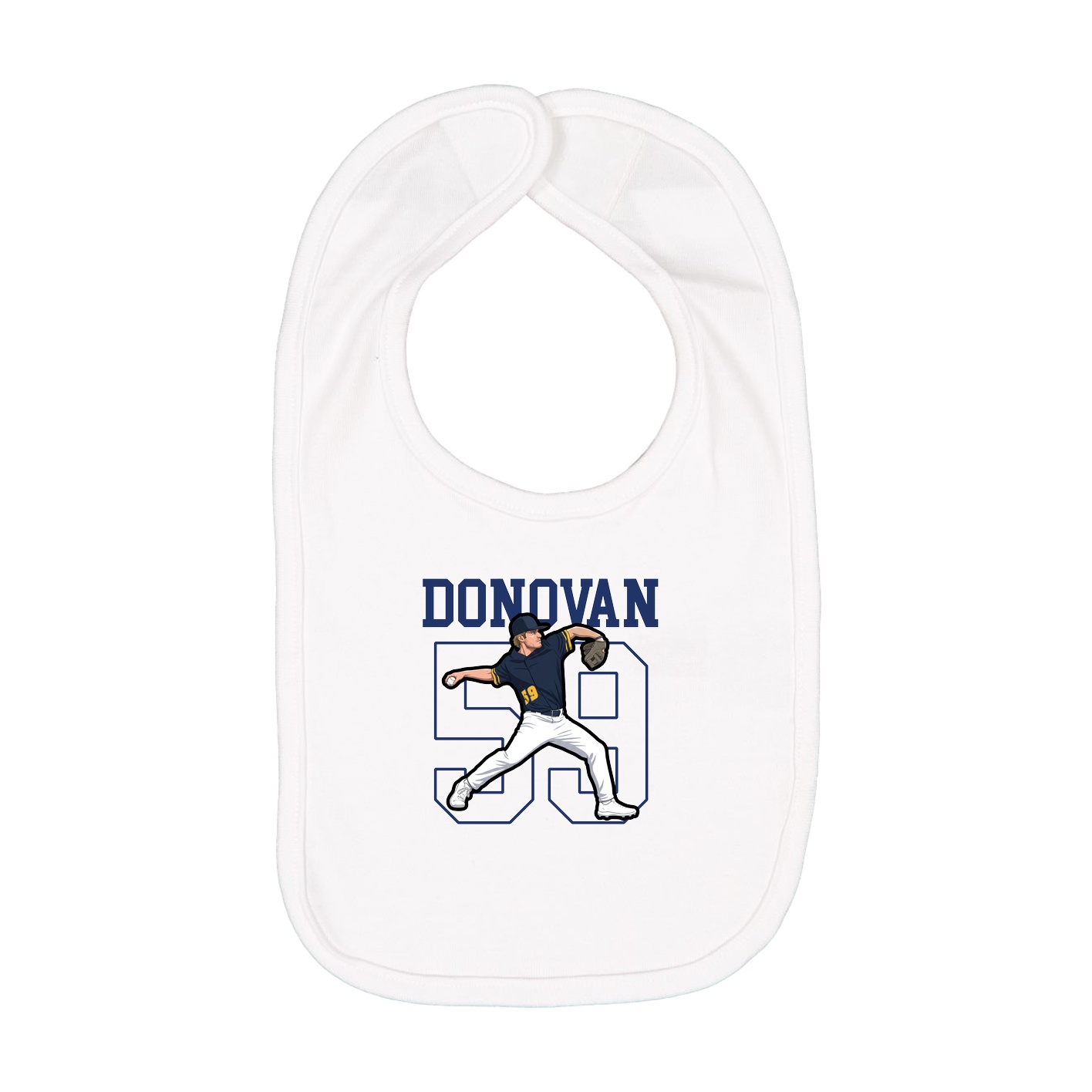 Infant Bib — Shirsey in White