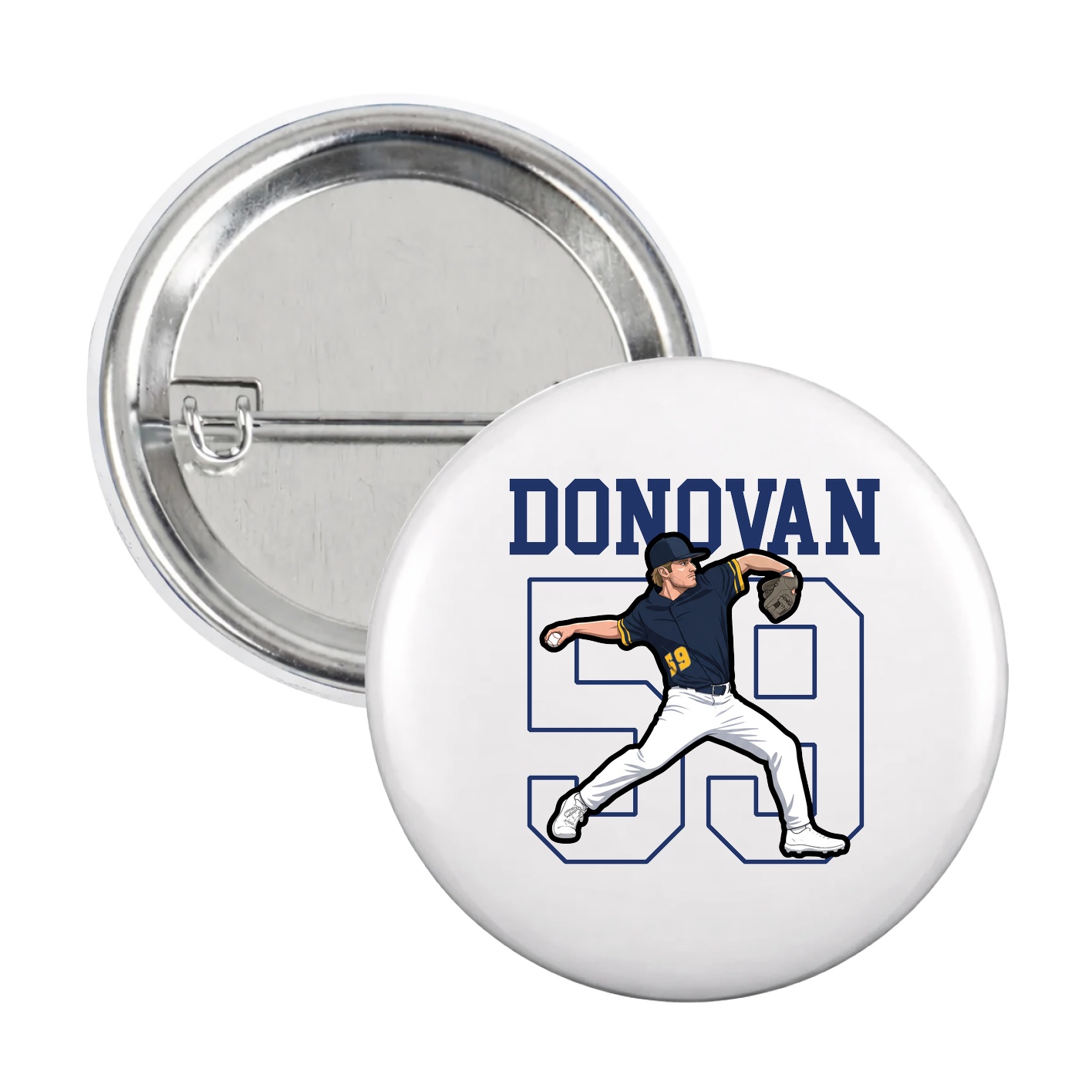 Game Day Button — Shirsey in White