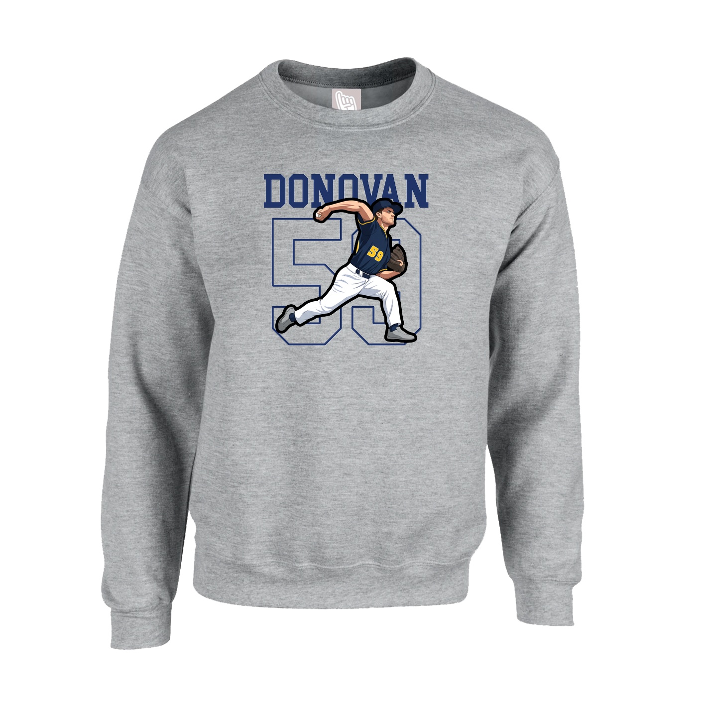 Fleece Crew — Shirsey in Grey