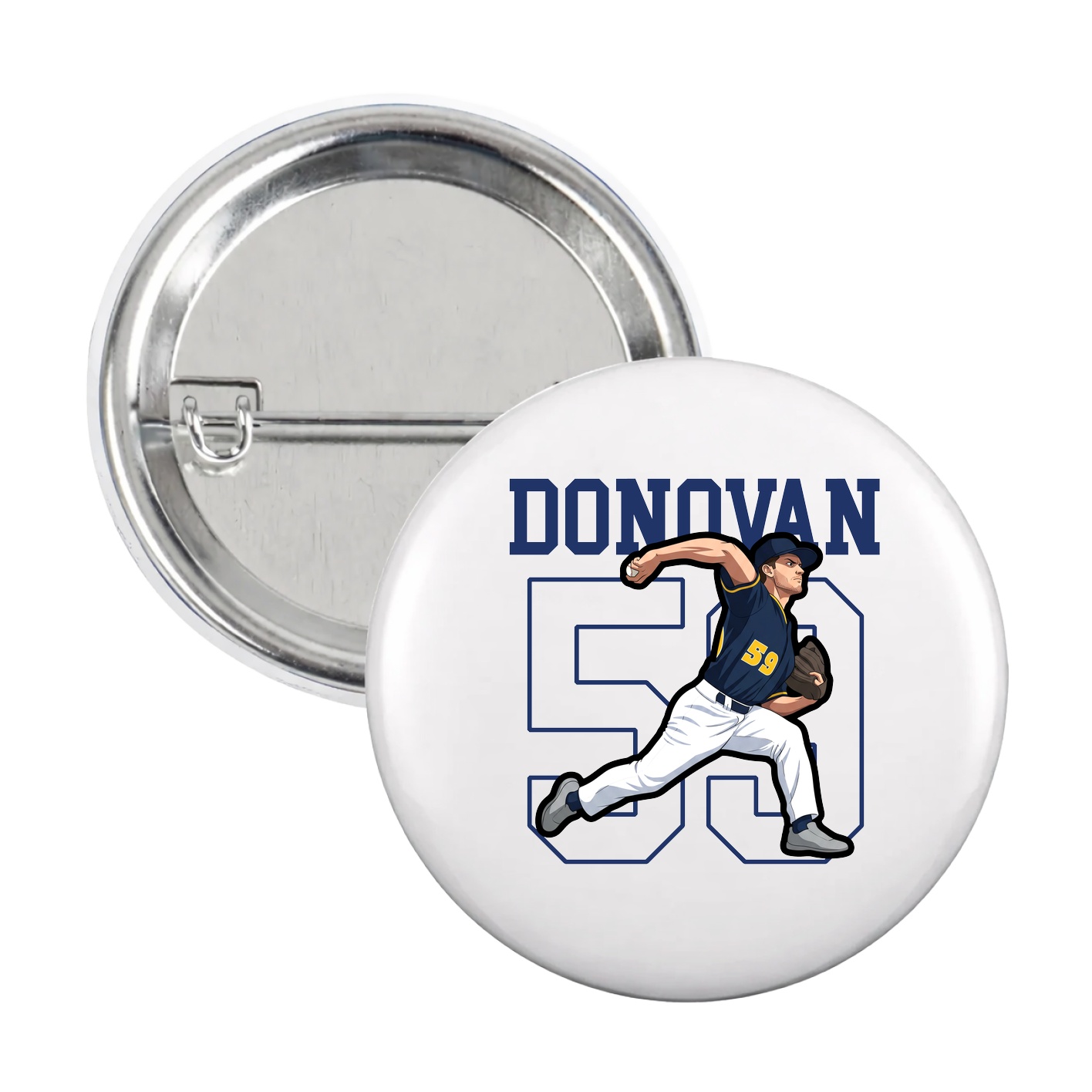 Game Day Button — Shirsey in White