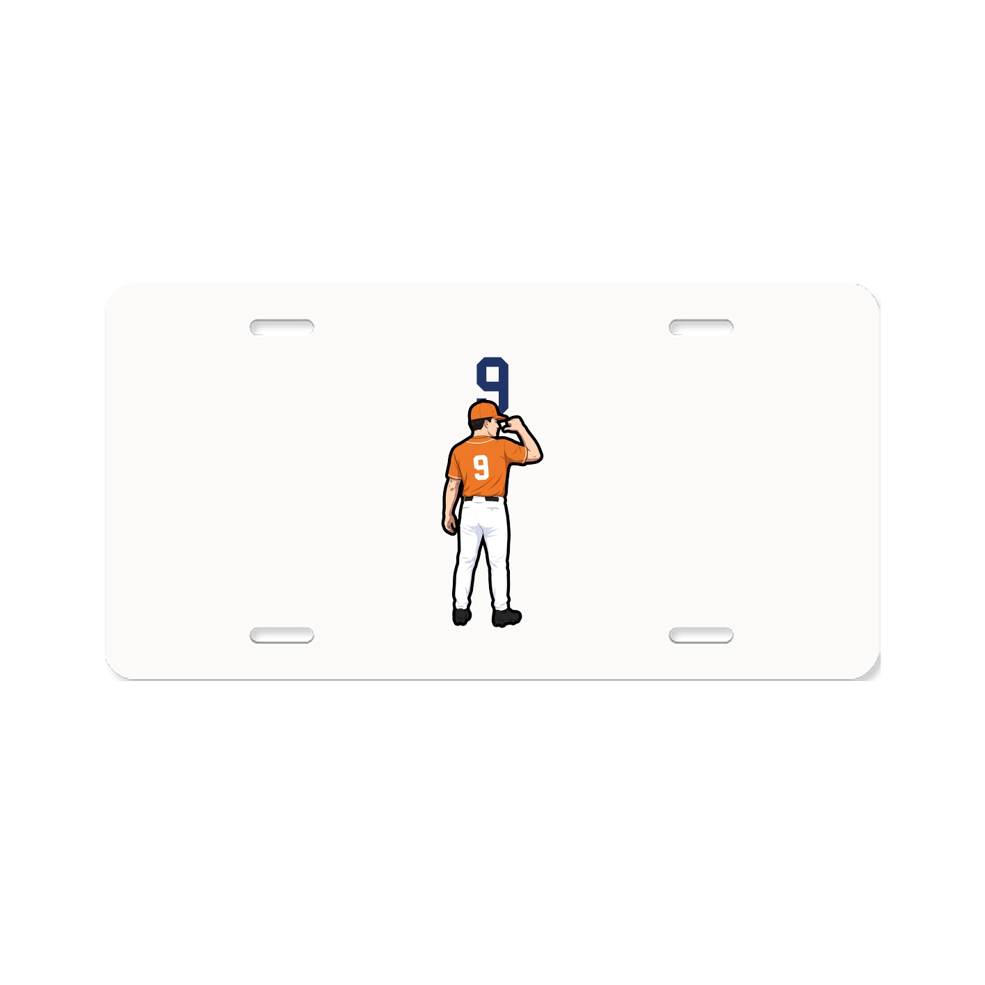 License Plate — Number Top in Classic