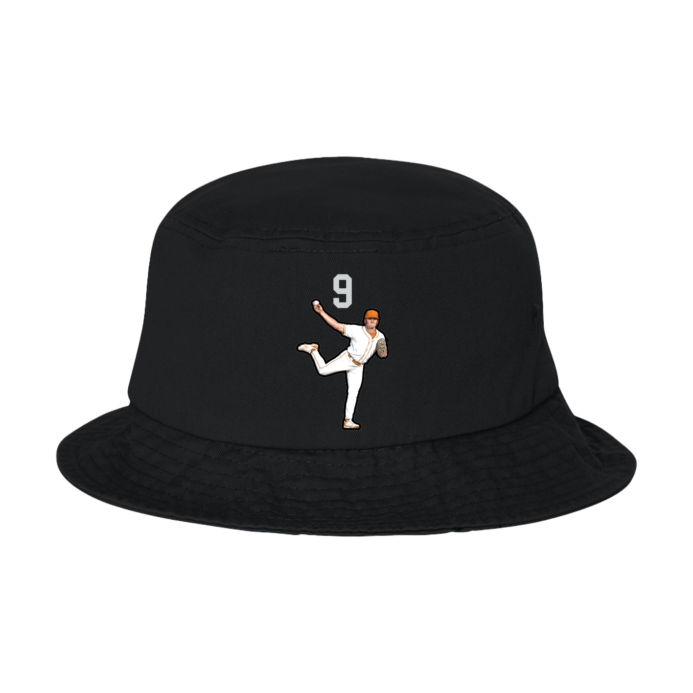 Bucket Cap — Number Top in Black