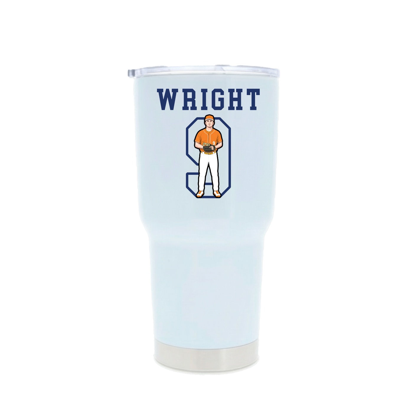 30oz Stainless Steel Tumbler — Shirsey in White