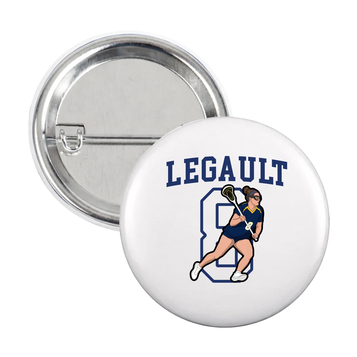 Game Day Button — Shirsey in White