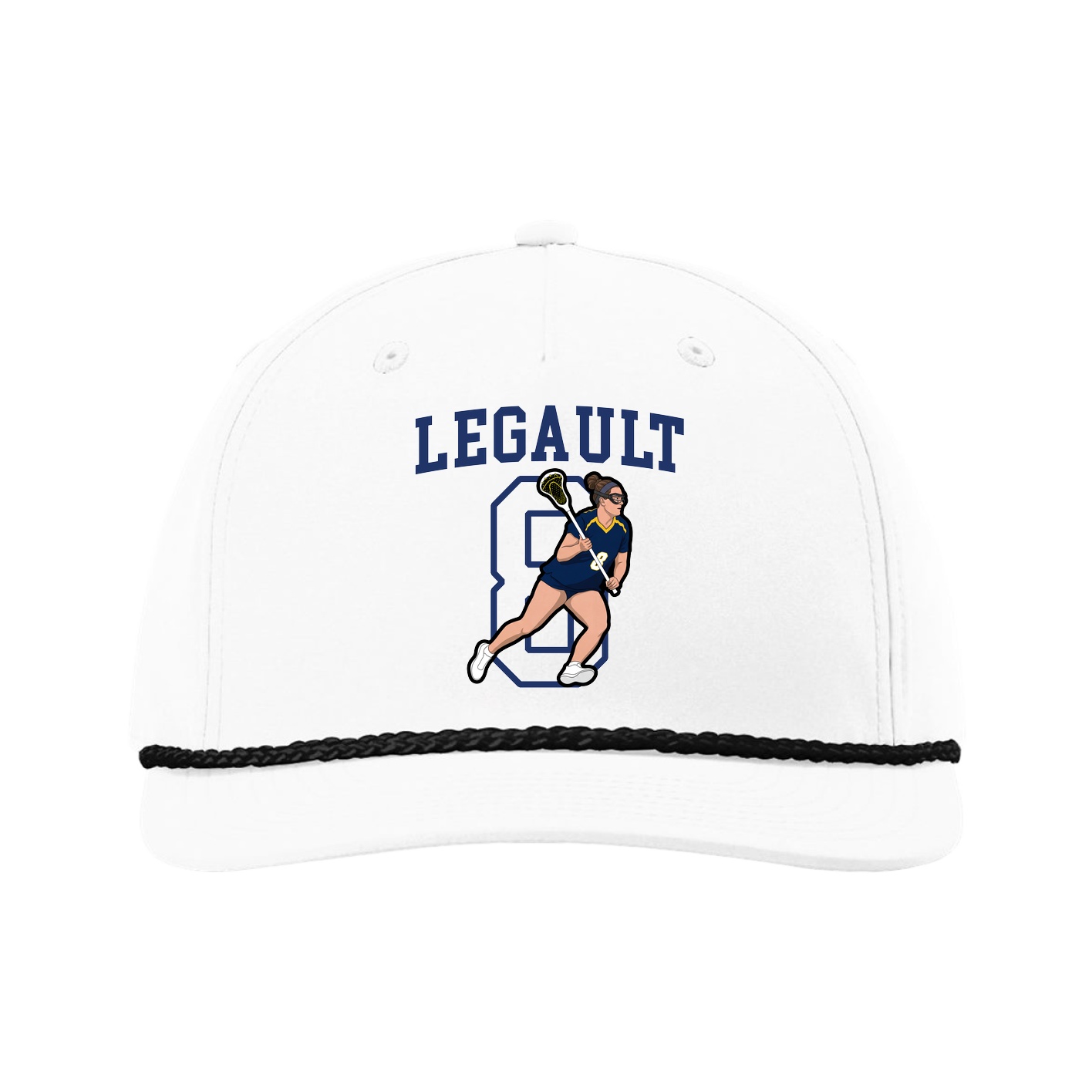 Five-Panel Classic Rope Cap — Shirsey in White