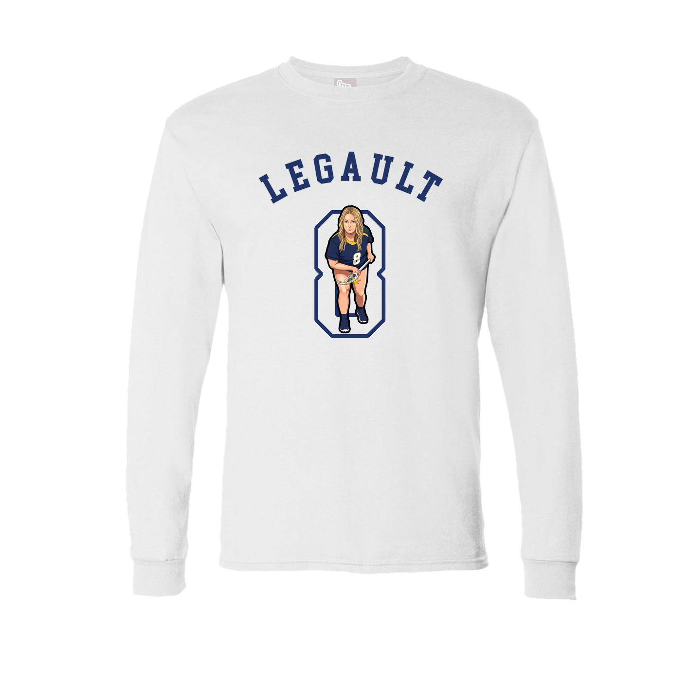 Long Sleeve Tee — Shirsey Arch in White