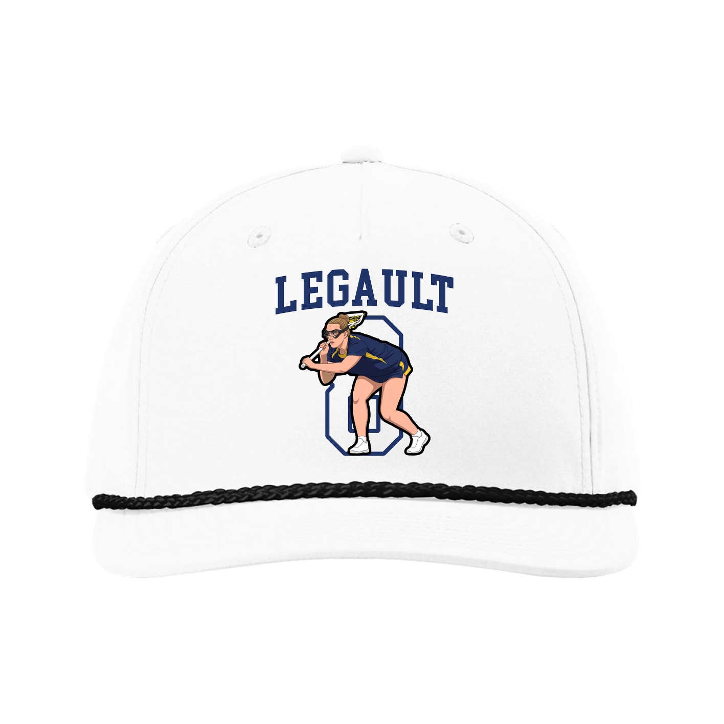 Five-Panel Classic Rope Cap — Shirsey in White