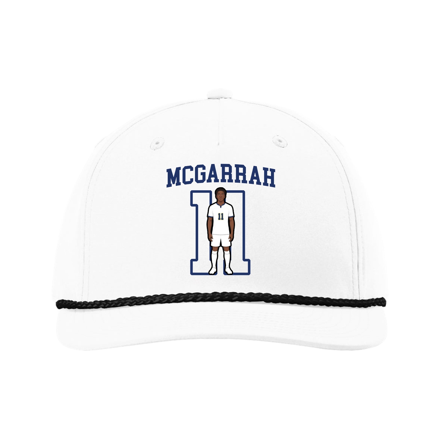 Five-Panel Classic Rope Cap — Shirsey in White