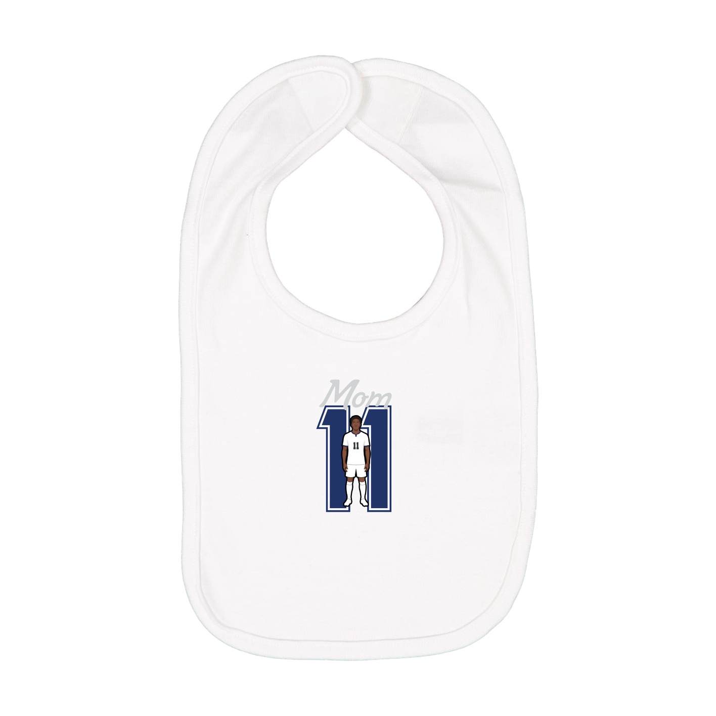Infant Bib — Mothers Day Shirsey in White