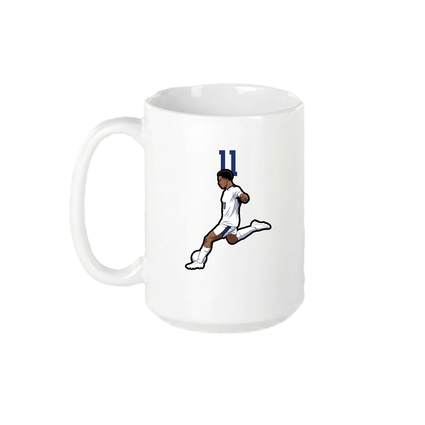 15oz Coffee Mug — Number Top in White