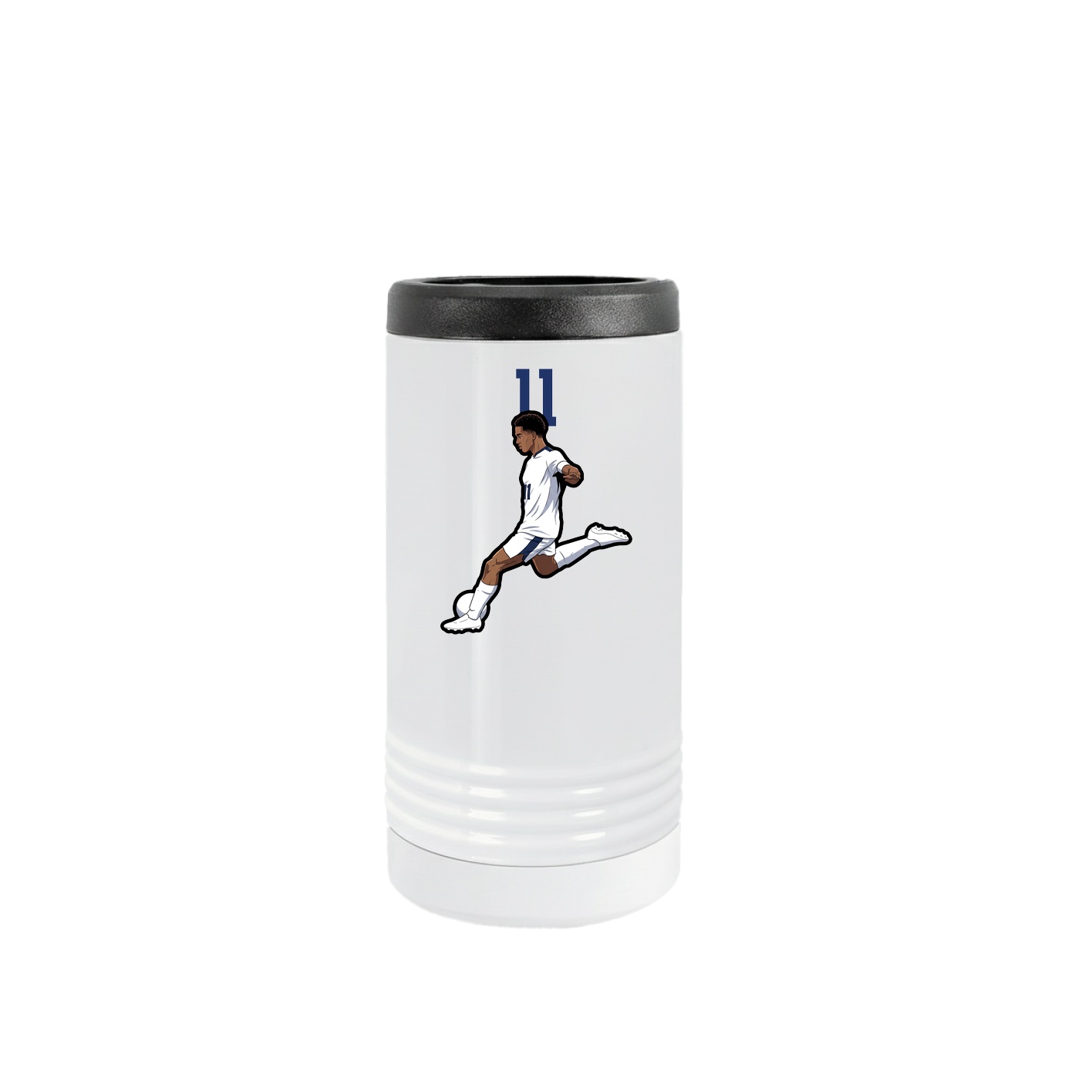 Slim Beverage Holder — Number Top in White
