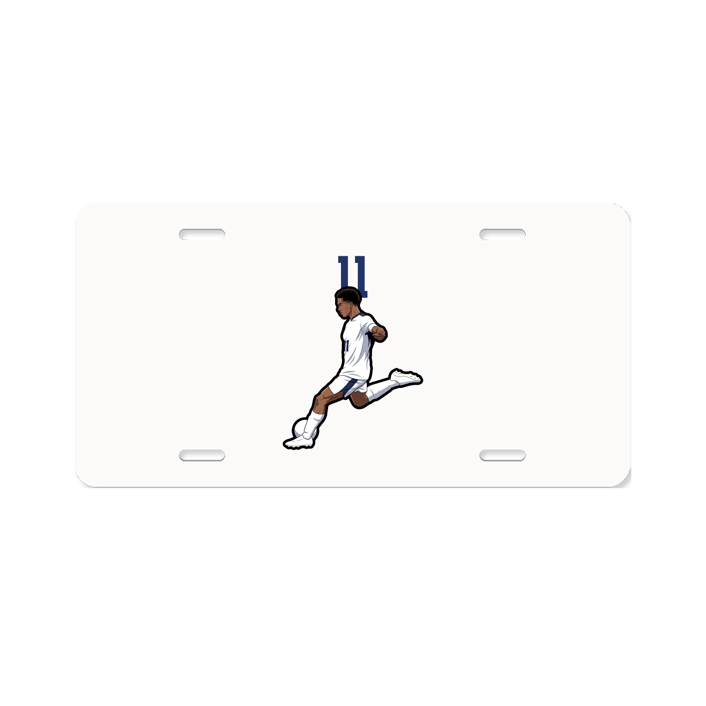 License Plate — Number Top in Classic